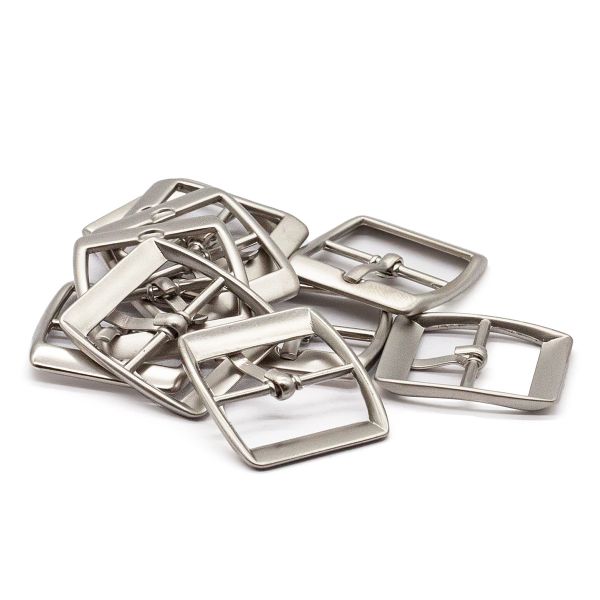 Пряжка ременная металл 24 мм. сер, 10 шт, BIG