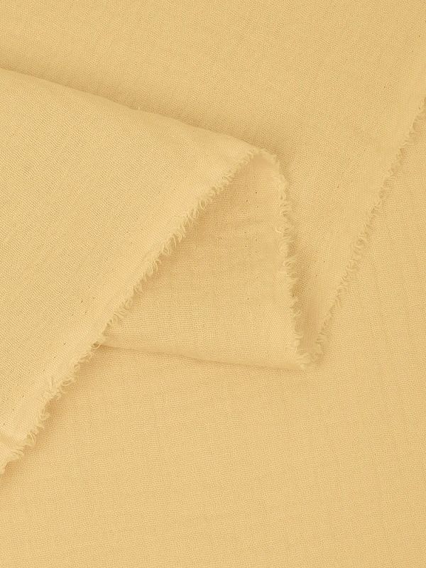 Муслин 125 г/м², 130 см / 2 метра, TBY.Mus.24723.36.2, цв.36 желтый