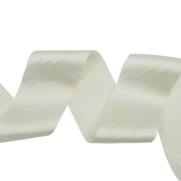 Лента атласная 1-сторонняя 100.0 мм / 100±2 метров, 18 айвори, Globus