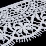 Кружево гипюр (плетёное) 45 мм / 3 метра, матовое, C501 белый