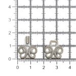 Крючки пришивные декоративные 25х14 мм, white, 10 шт