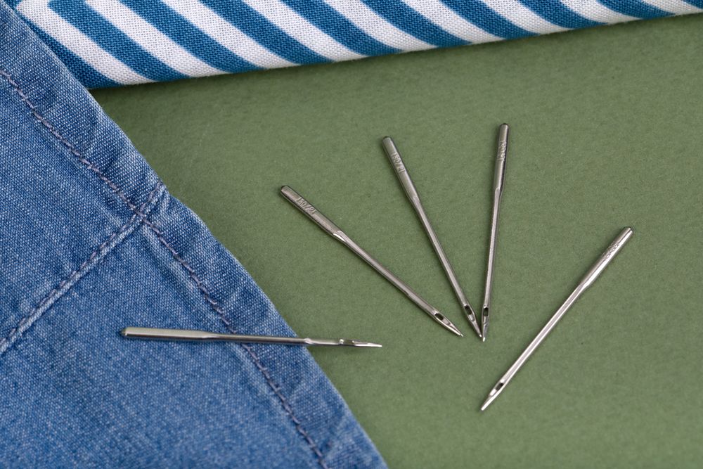 Иглы для швейных машин для джинсы 130/705 H, №130, 5 игл, М, Gamma NJ №130