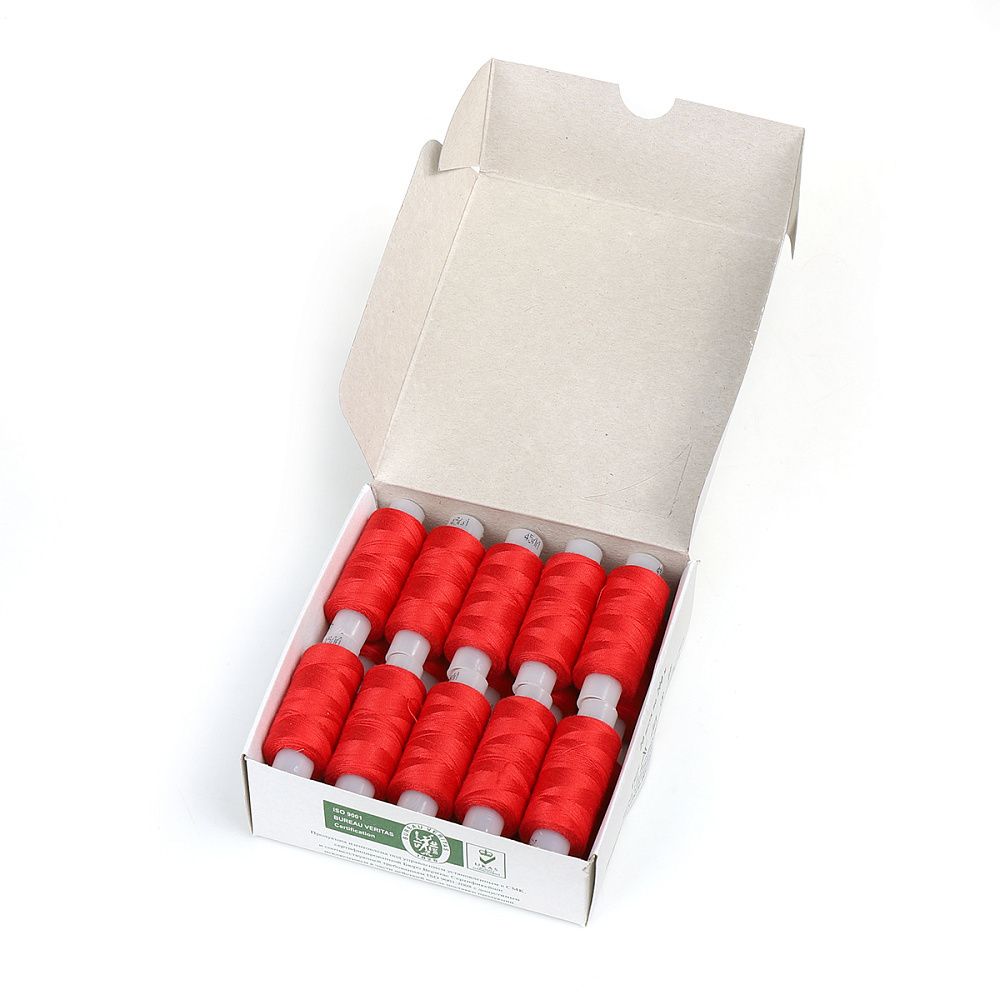 Нитки армированные ПНК им.Кирова 45ЛЛ, бытовые, 200 м / 20 кат., 1013 красный