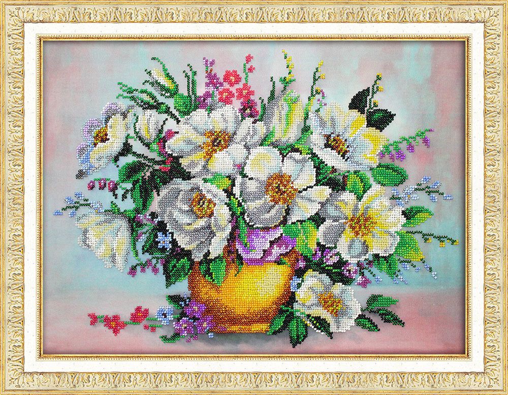 Набор для вышивания бисером Паутинка, Аромат леса 38х28 см