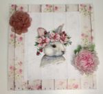 Набор для вышивания МП Студия НВ-785 Кролик в цветах, 24х20 см