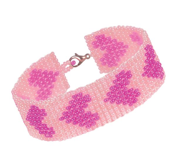 Набор для бисероплетения 11-003 Браслет. Сердечки, 2 см, Klart 11-003