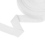 Тесьма (лента) киперная (100 х/б) 35 мм / 50 метров, белый/white, Gamma TCT-35
