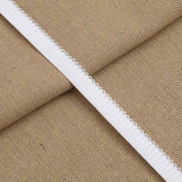 Резинка бельевая (ажурная) 10.0 мм / 50 метров, белый 0310/49