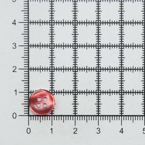Пуговицы 4 прокола 18L (11мм), (col.20 красный), 72 шт