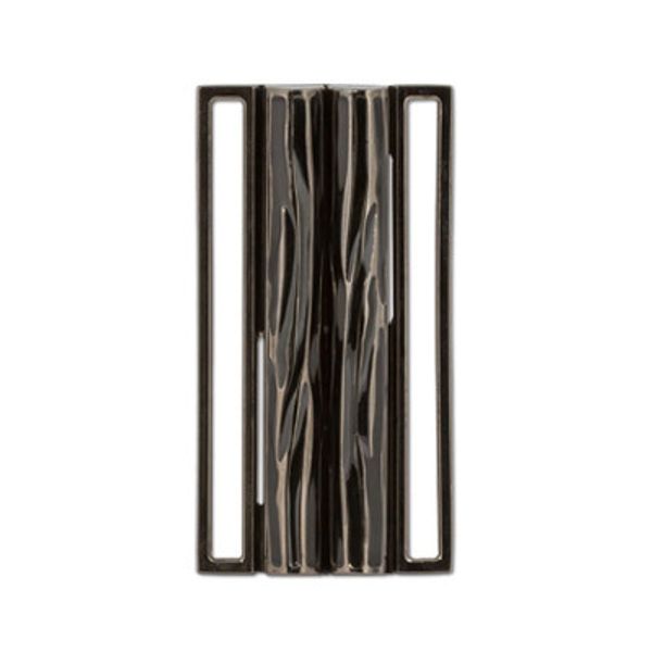 Застежка декоративная металл 38х74 мм, 10 шт, 04 никель, Micron GH 1071