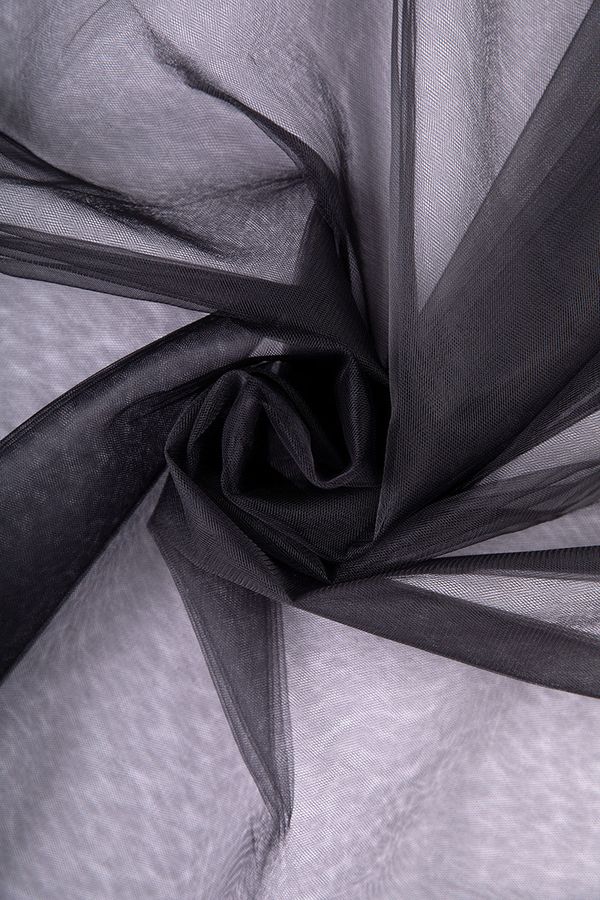 Фатин мягкий (Еврофатин) 13 г/м², 100х300 см, 52 черный, Gamma FTS-E