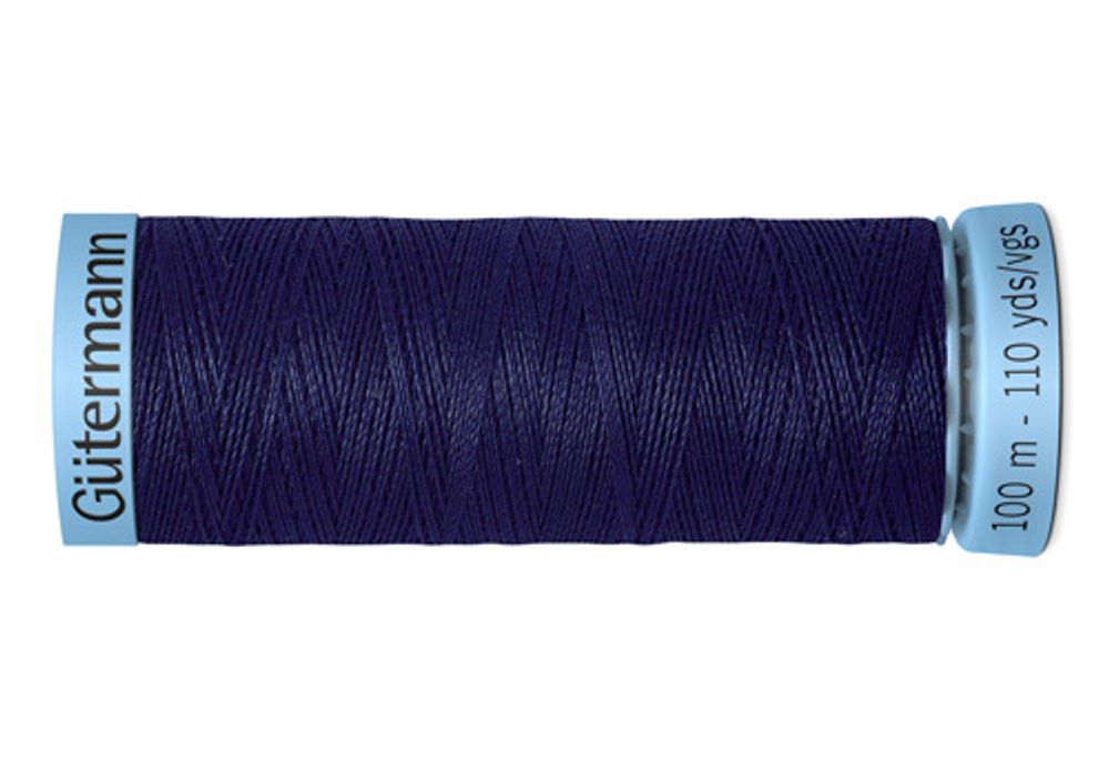 Нитки шелковые Gutermann Silk S303, 100м, 310 т.чернильный, 5 катушек /TOS/