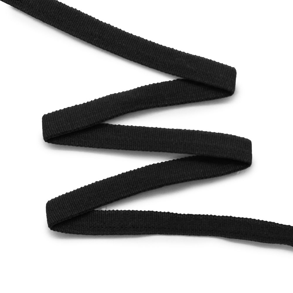 Резинка бельевая (бретелечная) 7.0 мм / 50 метров, черный