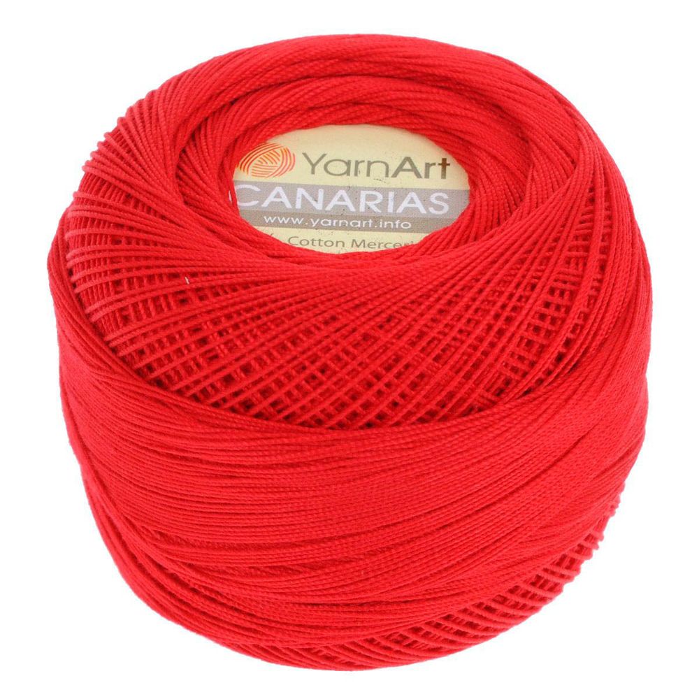 Пряжа YarnArt (ЯрнАрт) Canarias / уп.10 мот. по 20 г, 203м, 6328 красный