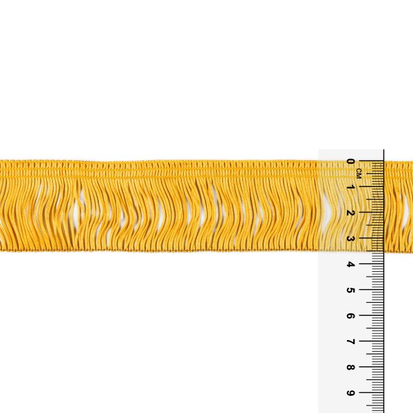 Бахрома отделочная 35.0 мм / 25 метров, 112 золотистый, Gamma 110