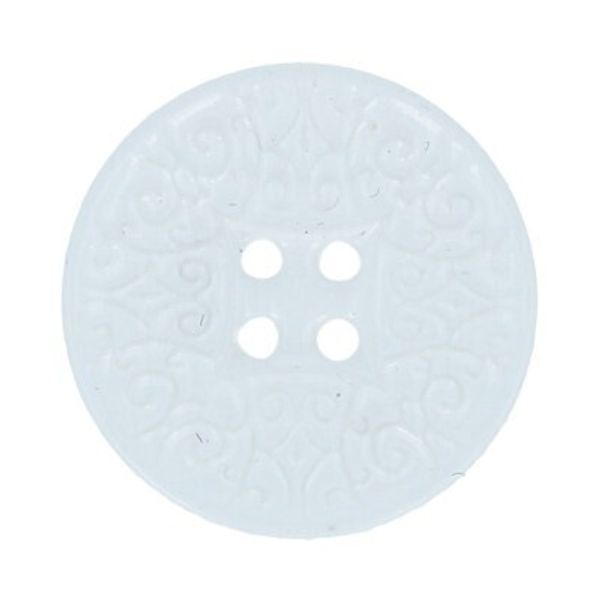 Пуговицы 4 прокола костюмные 15 мм, 24 шт, А001 белый, Gamma VX 0024