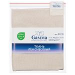 Льняная ткань 175±5 г/м², 150х140 см, №098 св.бежевый, Gamma 3070N