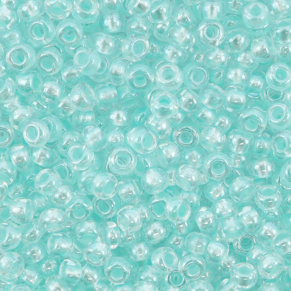 Бисер Preciosa прозрачный с перламутр. цвет.центром, круг.отв., 100 г (5х20 г), (382PG)331-19001/10/0