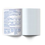 Тетрадь со справ.материал. Яркость по расписанию с запечат. пластик.обл. 320мкм, A5 48 л. на скобе 65 г/м², белизна 100% 10 шт, клетка, 01866 Яркость по расписанию Химия, Светоч Т288