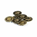 Кнопка пришивная металл ⌀24.0 мм, латунь, 4 шт, BIG