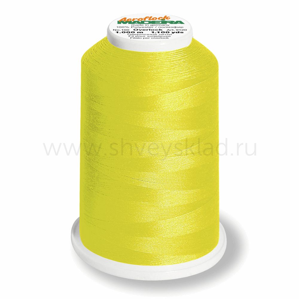 Нитки текстурированные Madeira Aeroflock №100, 1000 м, цв. 9360, 9120, 4 катушки