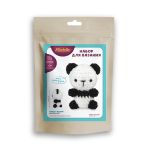 Набор для вязания игрушки Miadolla AMG-MN-0137, Панда (велюр), 10 см