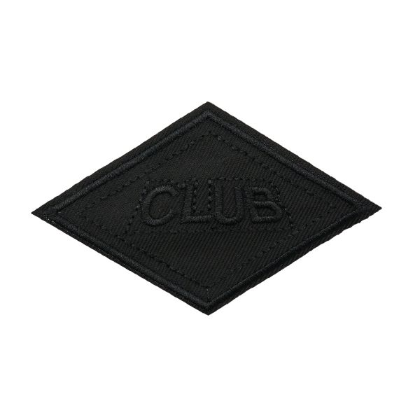 Термоаппликация ромб 95х60мм (Black (черный)), 2 шт, LA553