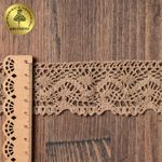 Кружево вязаное (тесьма) 45 мм / 10 метров, цв.30 капучино, Kruzhevo