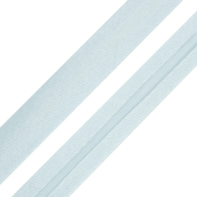 Косая бейка атласная 15 мм / 5 метров, 6107 голубой