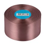 Лента атласная 1-сторонняя 50.0 мм / 33±2 метра, 099 коричневый, Gamma