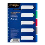 Разделитель листов пластиковый A4, 5 шт, EC270030200 волокно, ассорти, Expert Complete EC270030200