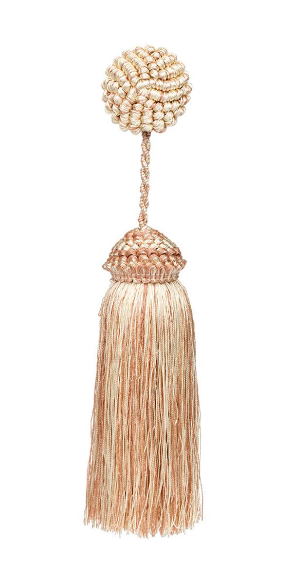 Кисти шторные 220.0 мм, 10 шт, розетка, 92123 молочный/коричневый, Gamma КР-22