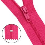 Молния спираль (витая) брючная Т3 (3 мм) 1 зам., н/раз., 20 см, автомат, фукс, 30111, 10 шт