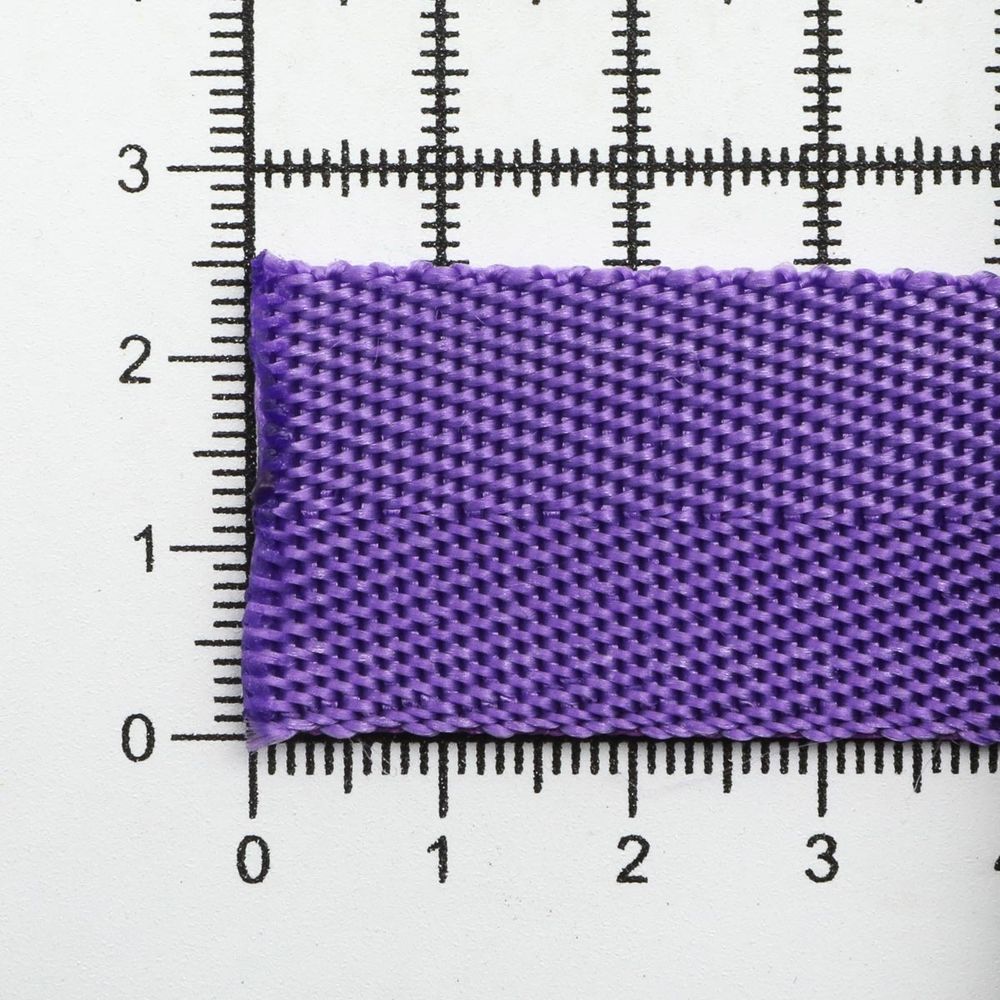 Стропа (ременная лента) 25 мм / 25 метров, толщ. 1.0 мм, [15.1 г/пог.м], 100% п/п, 19 фиолетовый
