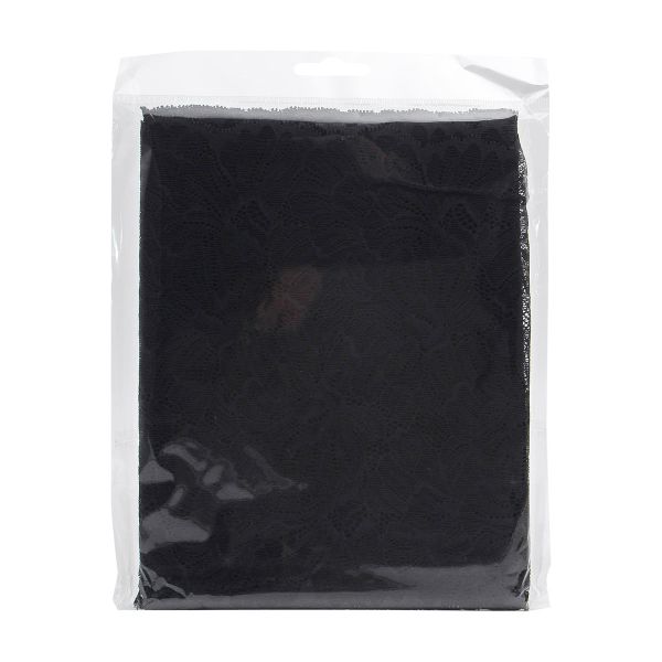 Кружево бельевое эластичное 240 мм / 3.4 метра, цвет темно-синий