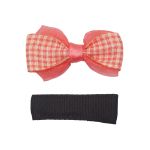 Набор Б-003 мини бантик+заколка 36мм/35мм (розовый/черный) 29354