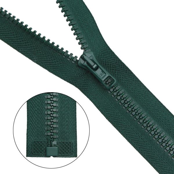 Молния трактор Arta Т6 (6 мм) 1 зам., разъем., 50 см, цв. 054 т.зеленый, уп.5 шт