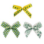 Набор текстильных бантиков, 100 шт, 203 желто-зеленый, Annet BDR