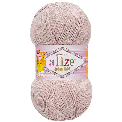 Пряжа Alize (Ализе) Cotton Gold / уп.5 мот. по 100 г, 330м, 592 пыльная роза
