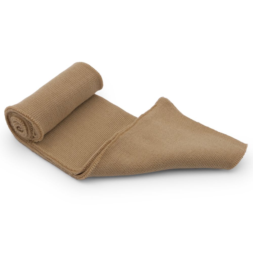 Подвяз (довяз) трикотажный 7.5х80 см, однослойный в полоску, песочный цв.085