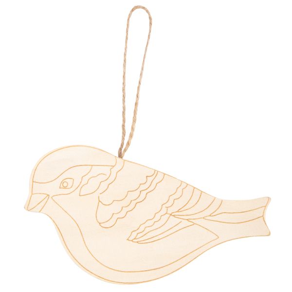 Заготовка из фанеры на подвесе с рисунком липа Воробей, 14х9х1.5, ПР-49 Mr.Carving