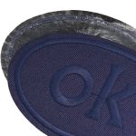 Термоаппликация овал OK 92х60мм (Blue1 (синий1)), 2 шт, LA560