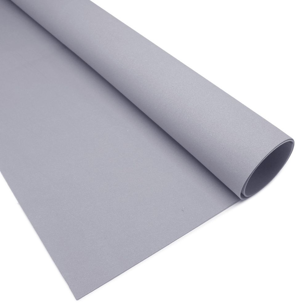 Фоамиран шелковый 50х50см, 1,0мм (серый), st-0700б