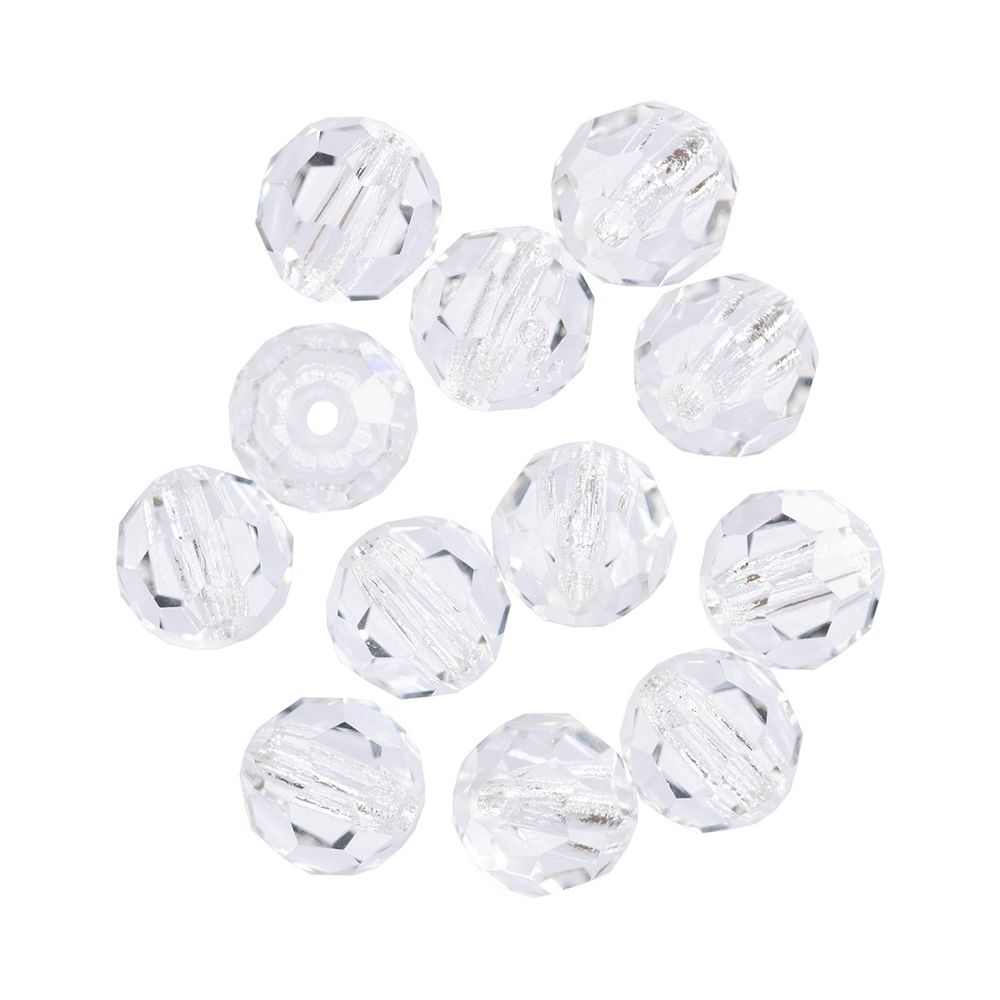Бусины стекло ⌀6 мм, 12 шт, прозрачный/crystal, Preciosa 451-19-602
