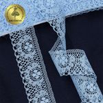 Кружево отделочное в стиле "трикотаж" 40 мм / 9.14 метров, TBY 1660, цв.05 голубой