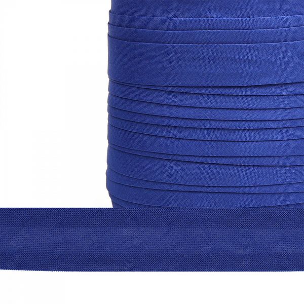 Косая бейка хлопковая 20 мм / 132±1 метра, BS, ≈2.48 г/м², F223 синий