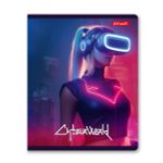 Тетрадь ученическая общая, глянцевая ламинация, A5+ 96 л. на скобе 60 г/м², белизна 100%, 5 шт, линия в термоусадочной пленке, 000796 Игромания, Светоч 96ТЕТл-004