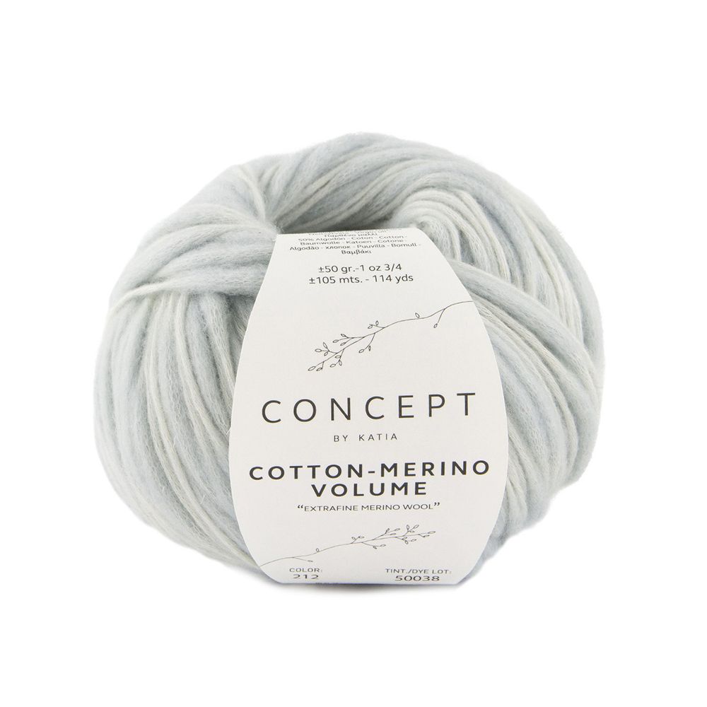 Пряжа Katia (Катя) Cotton-Merino Volume / уп.10 мот. по 50 г, 100 м, 2306-2 /TOS/