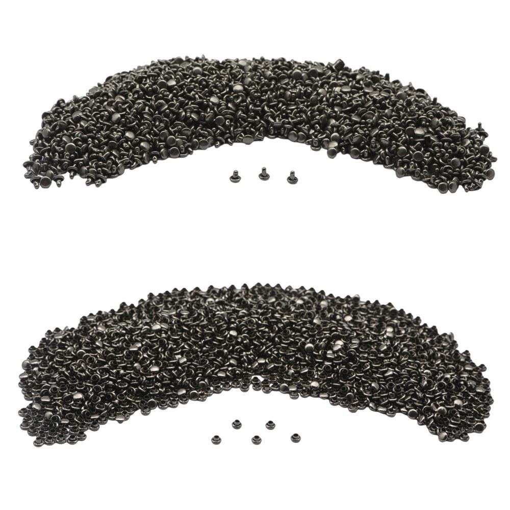 Хольнитены двухсторонние ⌀5 мм, h=5 мм, сталь, New Star №00, чер.никель, уп≈5000 шт