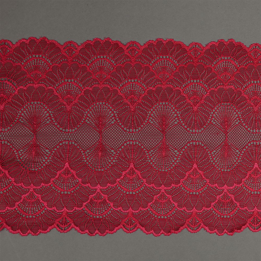 Кружево бельевое эластичное 195 мм / 3 м, 8034 цв.S261 лесная ягода, Kruzhevo
